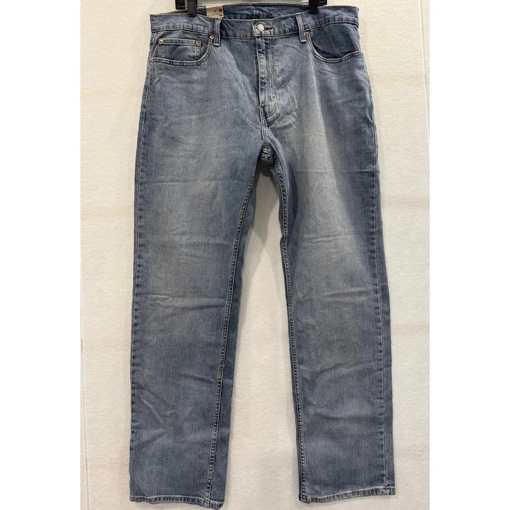 Levi's 559 Relaxed Straight Jeans Mens 38x34 Blue Denim Stretch 00559-0603